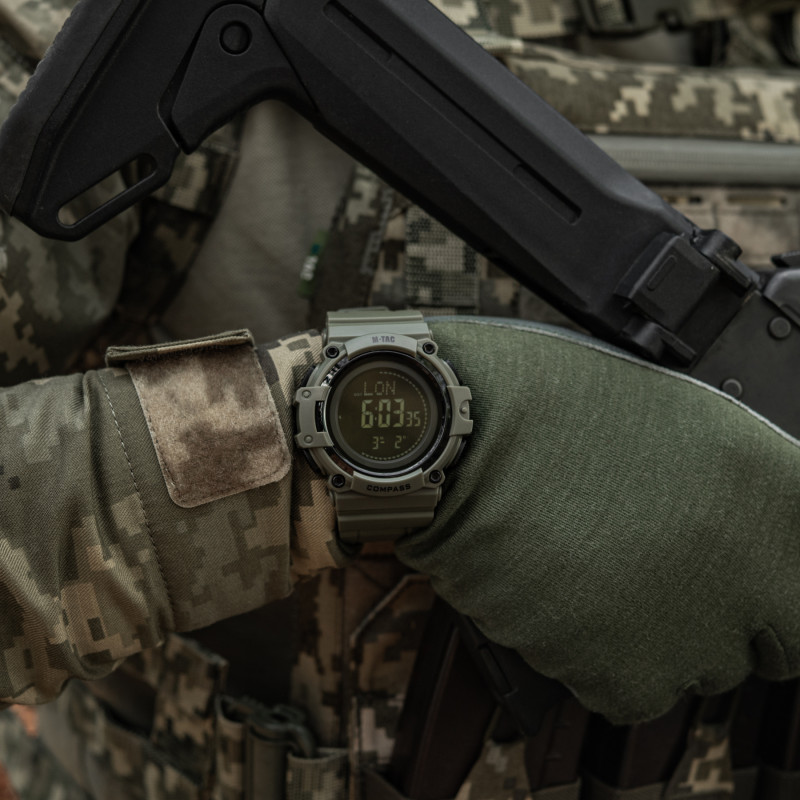 M-Tac годинник тактичний з компасом 2233 Army Green