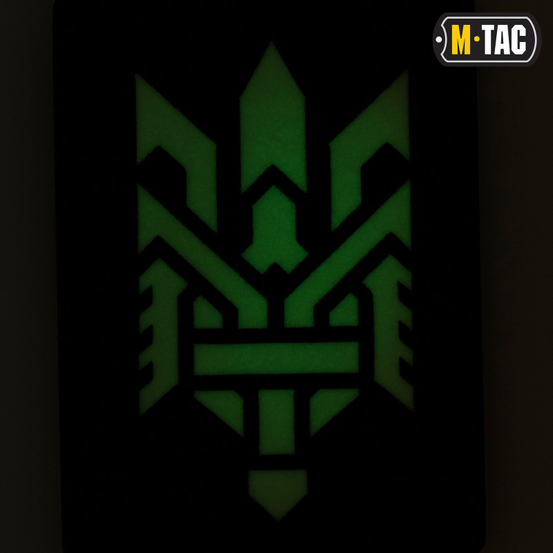 M-Tac нашивка Тризуб (стилізація) Laser Cut вертикальна Ranger Green/світлонакопичувач M-Tac нашивка Тризуб (стилізація) Laser Cut вертикальна Ranger Green/світлонакопичувач