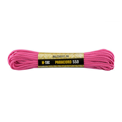 M-Tac паракорд 550 type III Neon Pink 15м