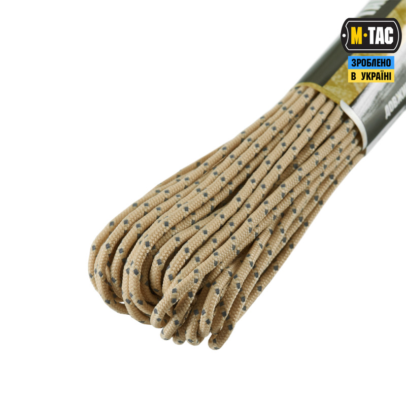 M-Tac паракорд Minicord 15m Sand Reflective M-Tac паракорд Minicord 15m Sand Reflective