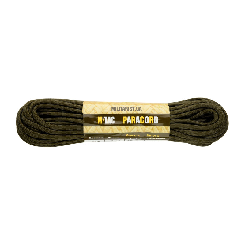 M-Tac паракорд PowerCord1000 OD Green 15м