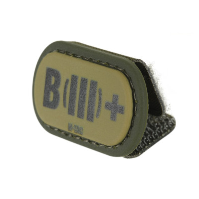 M-Tac MOLLE Patch група крові B (III) + PVC Ranger Green