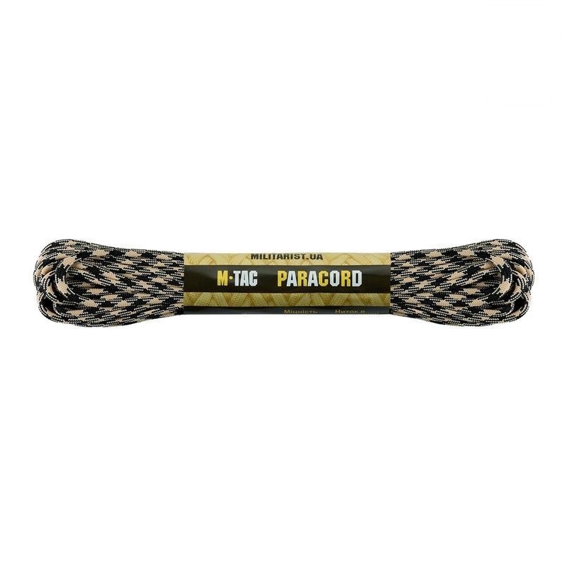 M-Tac паракорд 550 type III 15m Black/Sand
