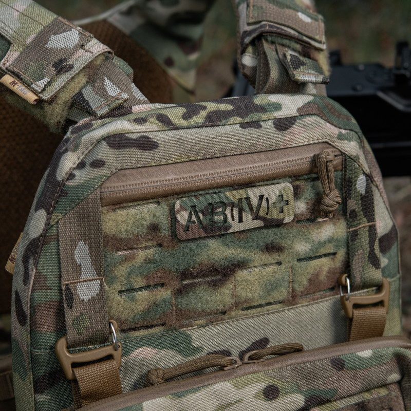 M-Tac нашивка група крові AB (IV) + наскрізна Laser Cut 25х80 Multicam M-Tac нашивка група крові AB (IV) + наскрізна Laser Cut 25х80 Multicam