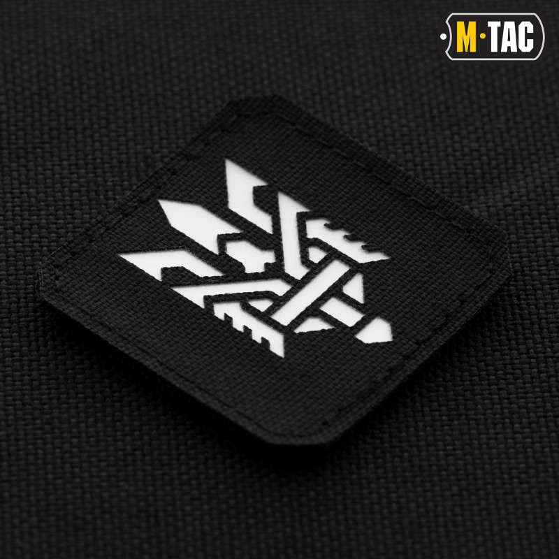 M-Tac нашивка Тризуб (стилізація) Laser Cut мала Black/світлонакопичувач M-Tac нашивка Тризуб (стилізація) Laser Cut мала Black/світлонакопичувач