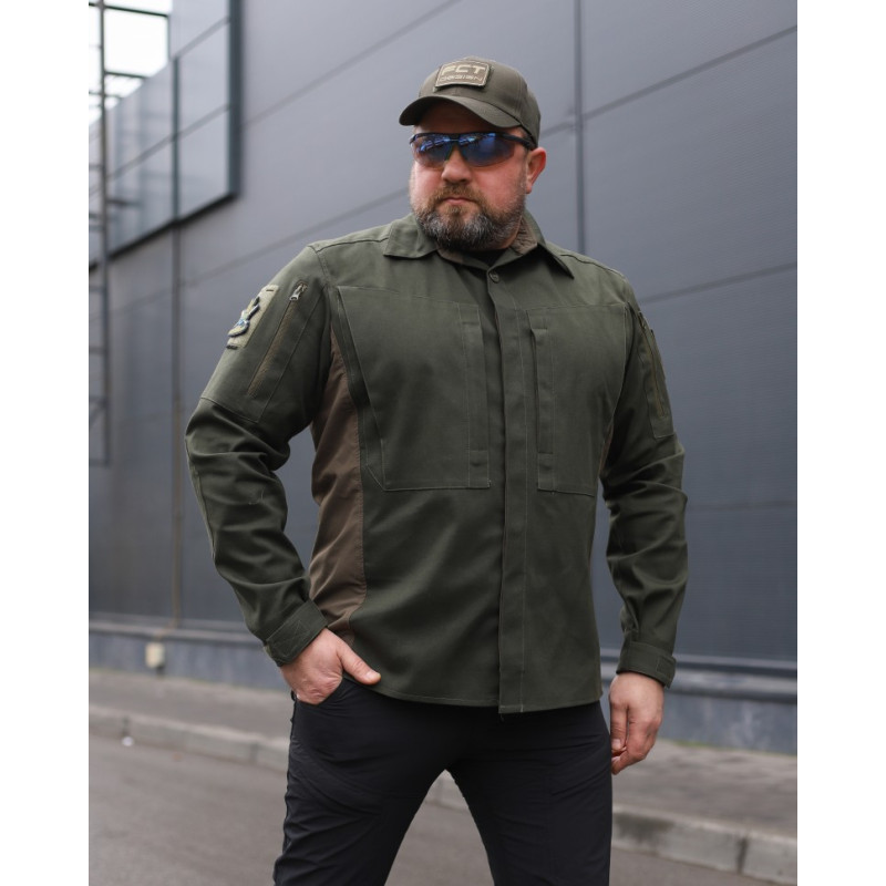Тактична сорочка Vik-Tailor з липучкою Velcro, Olive, 48-50/5