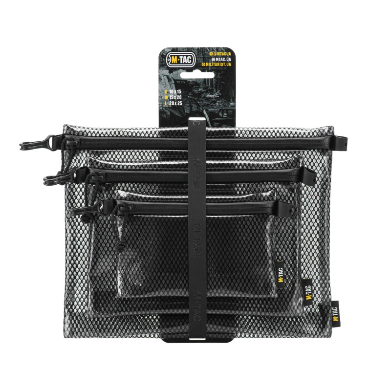 M-Tac комплект органайзерів Zip Pocket Set Elite Black