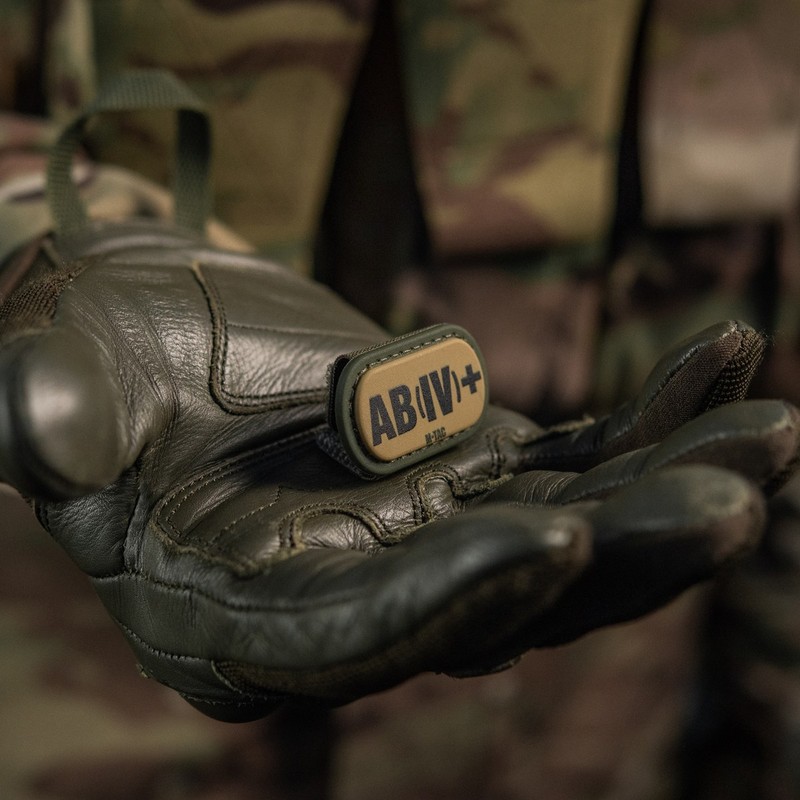 M-Tac MOLLE Patch група крові AB (IV) + PVC Ranger Green
