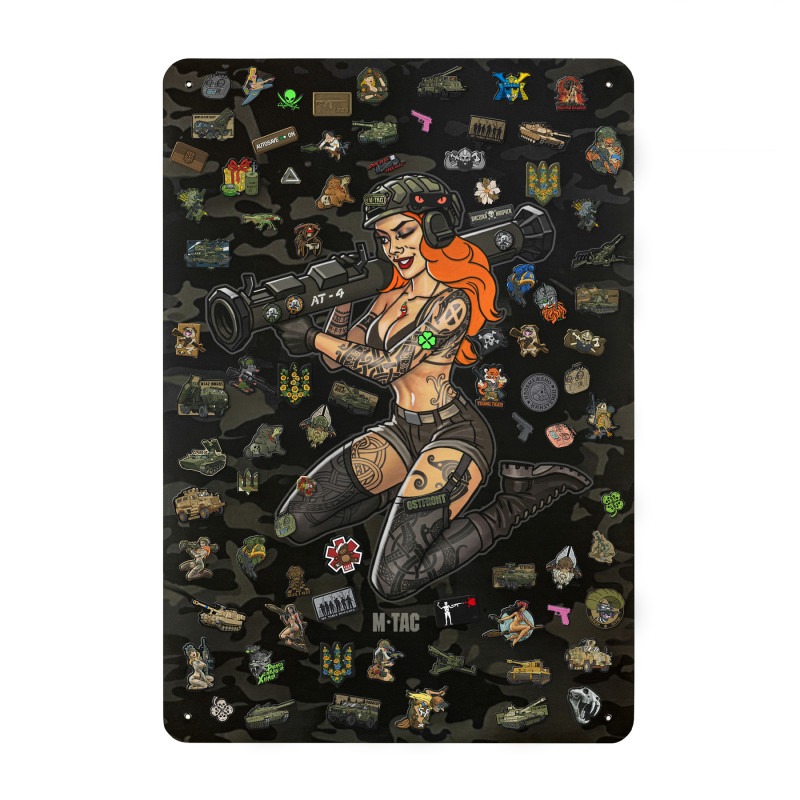 M-Tac панель для нашивок girl AT-4 900x1300 Black MC