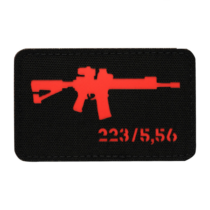 M-Tac нашивка AR-15 223/5,56 Laser Cut Black/Red M-Tac нашивка AR-15 223/5,56 Laser Cut Black/Red