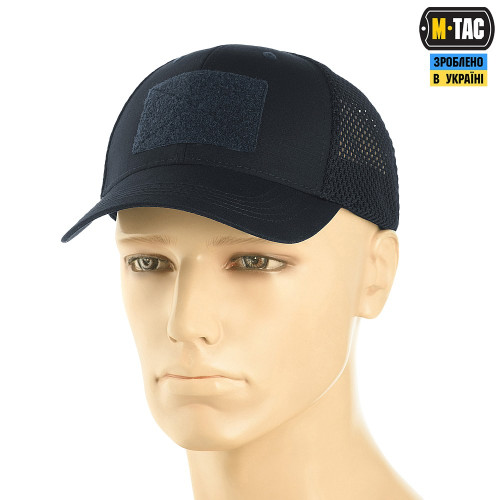 M-Tac бейсболка тактична з сіткою Elite Flex Dark Navy Blue — фото 1