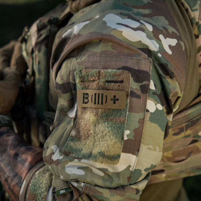 M-Tac нашивка група крові B (III) + наскрізна Laser Cut 25х80 Coyote M-Tac нашивка група крові B (III) + наскрізна Laser Cut 25х80 Coyote