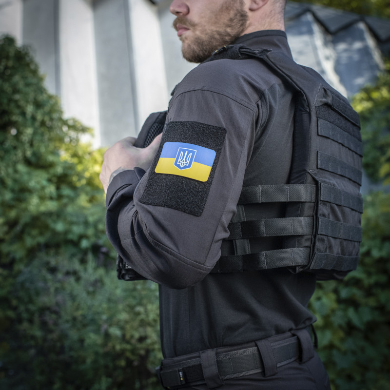 M-Tac нашивка прапор України з гербом (80х50 мм) Full Color/GID