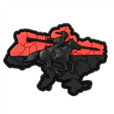 M-Tac нашивка Козацька Україна 3D PVC Red/Black