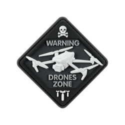 M-Tac нашивка Drone Zone PVC Black