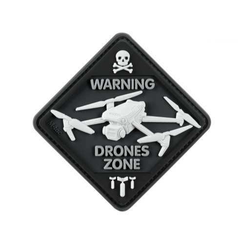 M-Tac нашивка Drone Zone PVC Black — фото 1
