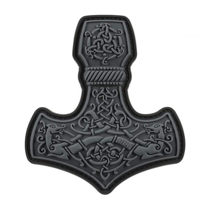 M-Tac нашивка Mjölnir Large PVC Grey