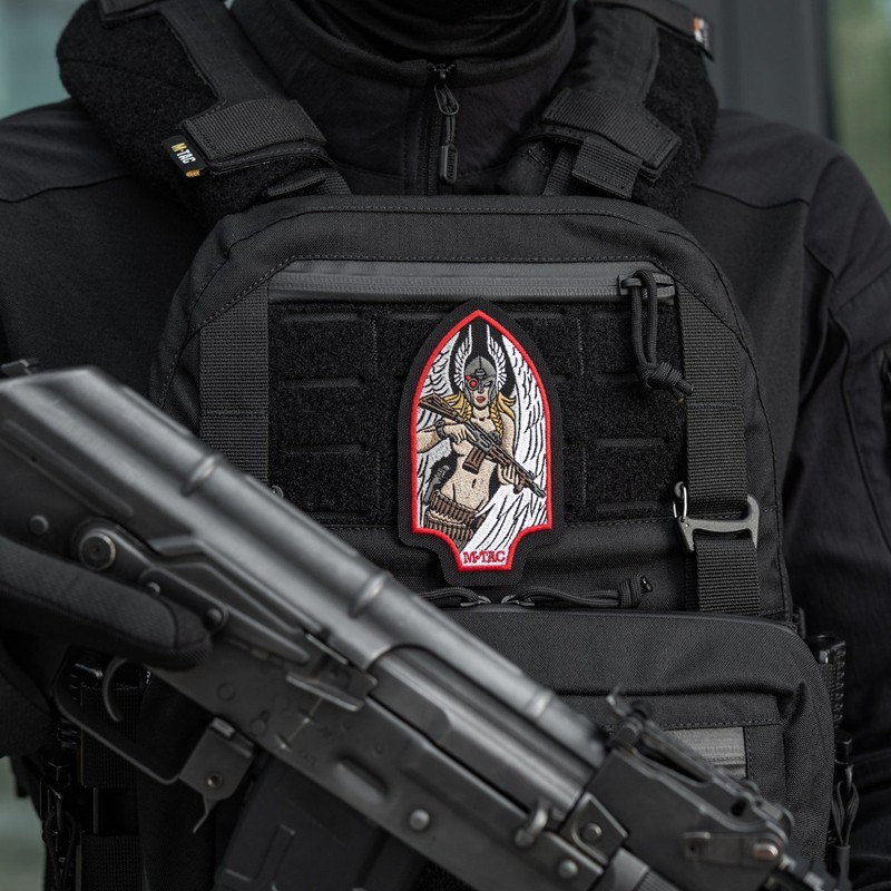 M-Tac нашивка Valkyrie (вишивка) Black/Red