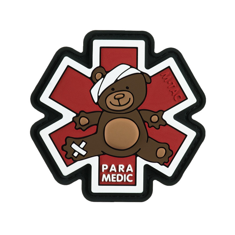 M-Tac нашивка Paramedic Медвідь (PVC) Bronze/Black M-Tac нашивка Paramedic Медвідь (PVC) Bronze/Black