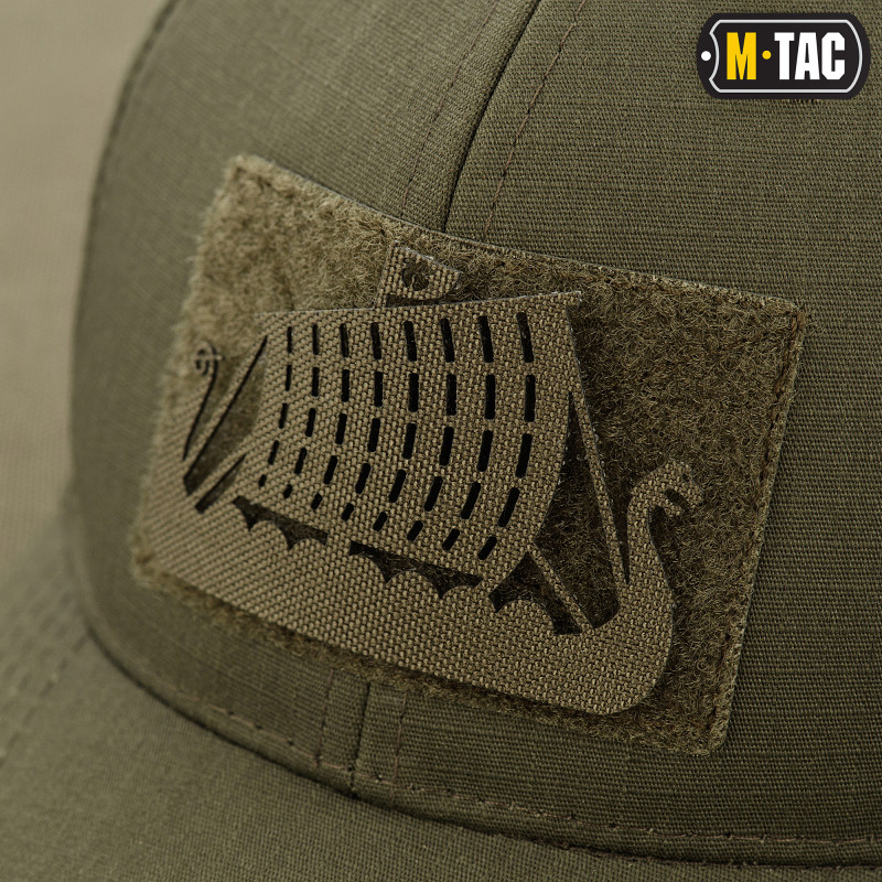 M-Tac нашивка Драккар скрізна Laser Cut Ranger Green