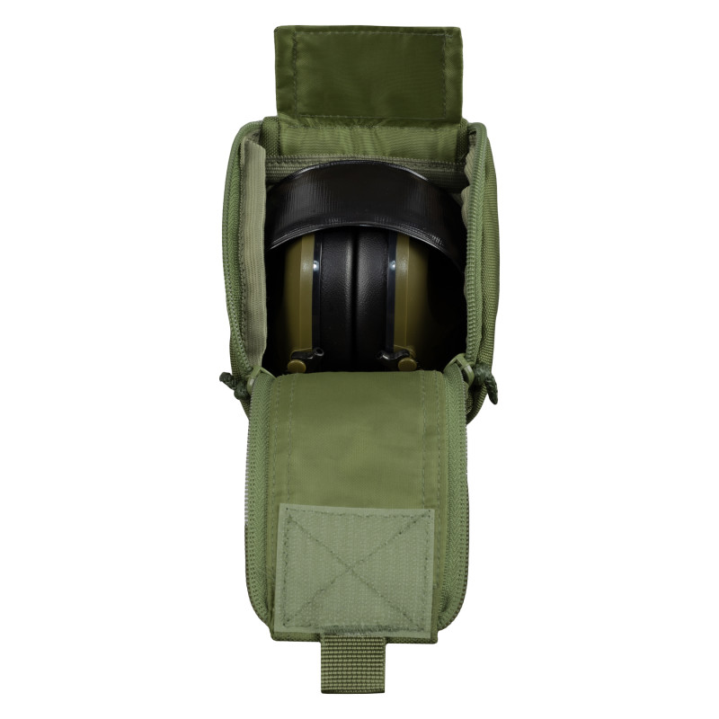 Підсумок для тактичних навушників MOLLE, Olive Підсумок для тактичних навушників MOLLE, Olive