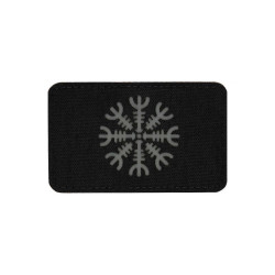 M-Tac нашивка шолом Жаху горизонтальна Laser Cut Black/Grey