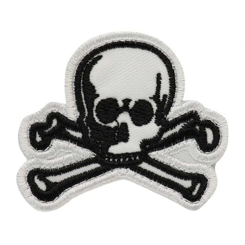 M-Tac нашивка Old Skull біла