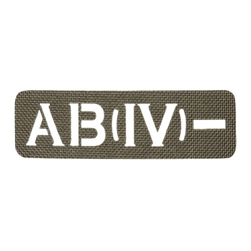 M-Tac нашивка група крові AB (IV) - наскрізна Laser Cut 25х80 Ranger Green — фото 1