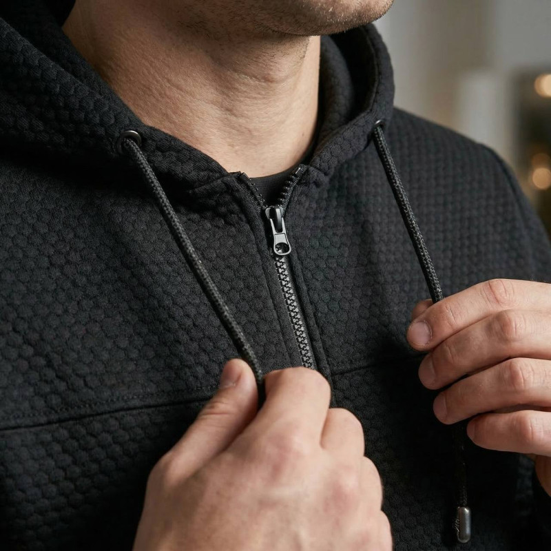 Флісова кофта Vik-Tailor Alfa Jacquard , Чорний