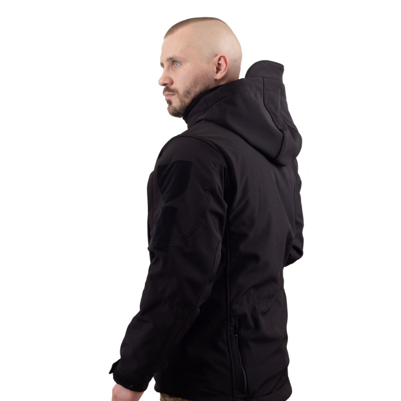 Куртка Vik-Tailor з флісовою кофтою Softshell, Black