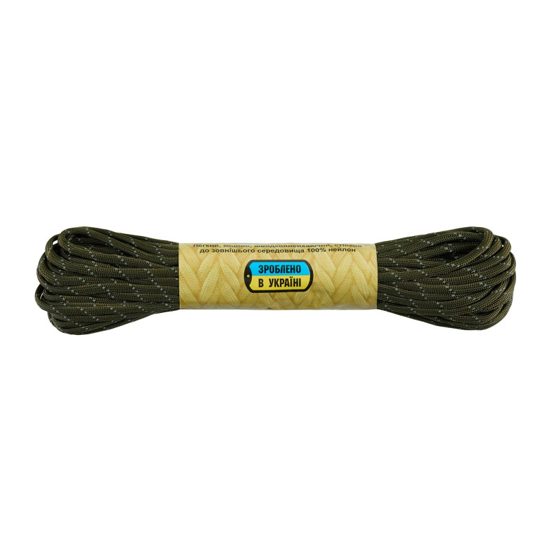 M-Tac паракорд 550 type III 15m OD Green Reflective