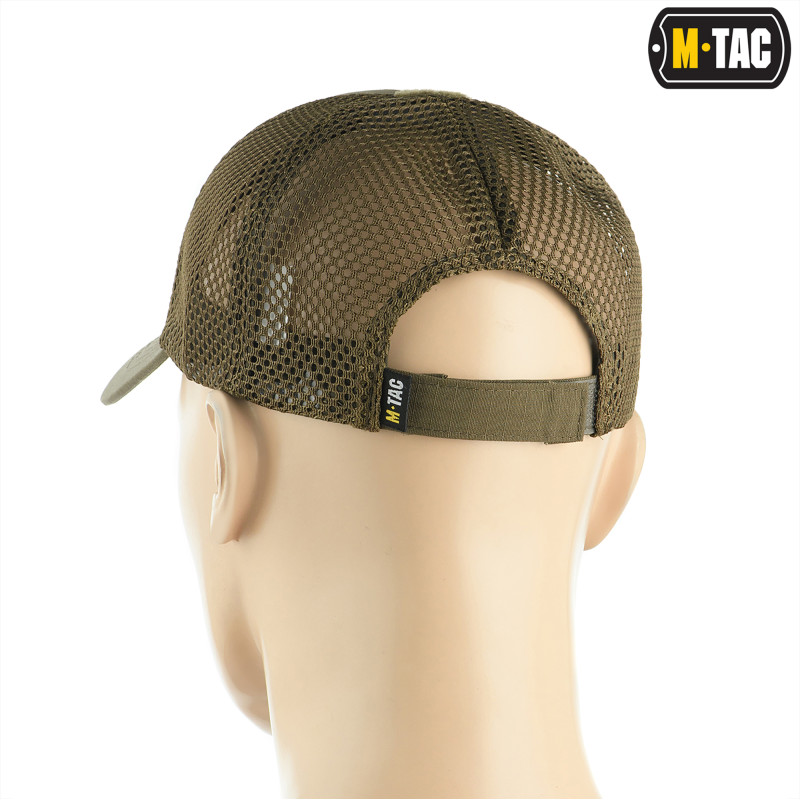 M-Tac бейсболка з липучкою та сіткою Flex ріп-стоп Dark Olive M-Tac бейсболка з липучкою та сіткою Flex ріп-стоп Dark Olive