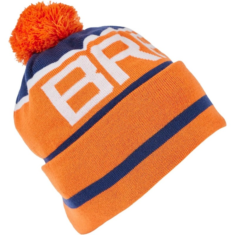 Шапка Brain з помпоном Blue/orange