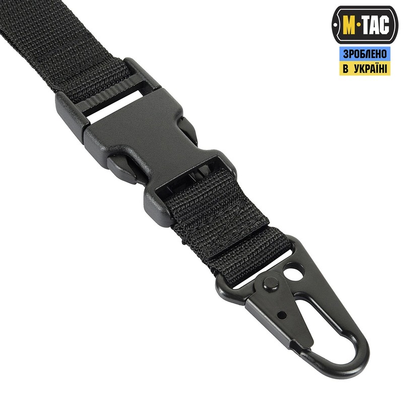 M-Tac ремінь збройовий одноточковий Black