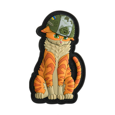 M-Tac нашивка Orange Cat PVC Black