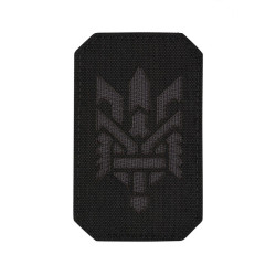 M-Tac нашивка Тризуб (стилізація) Laser Cut вертикальна Black/Grey