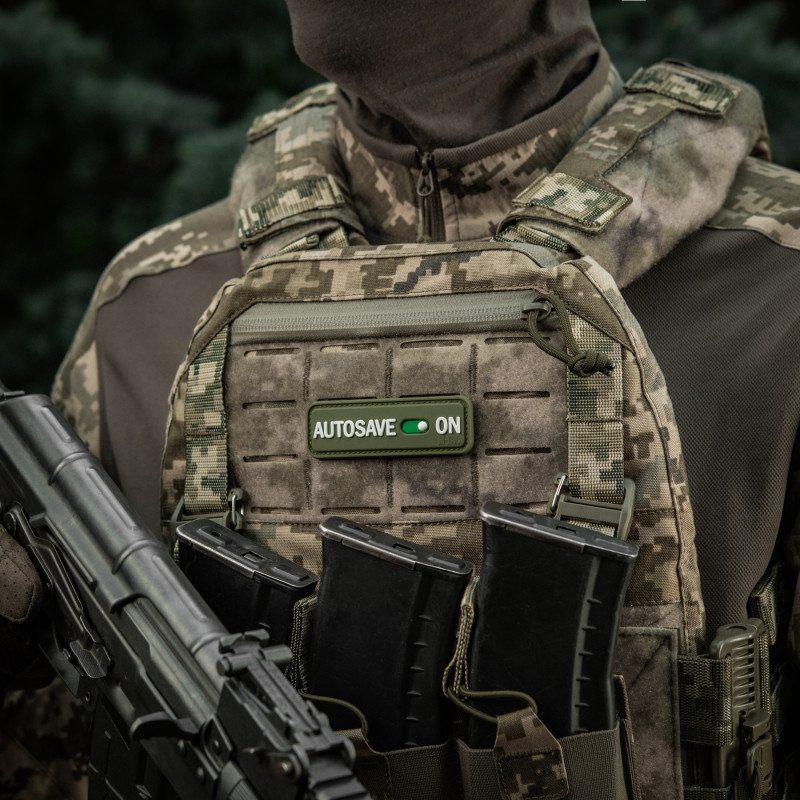M-Tac нашивка Autosave PVC Olive