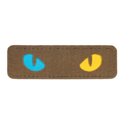M-Tac нашивка Cat Eyes Laser Cut Coyote/Yellow/Blue/GID