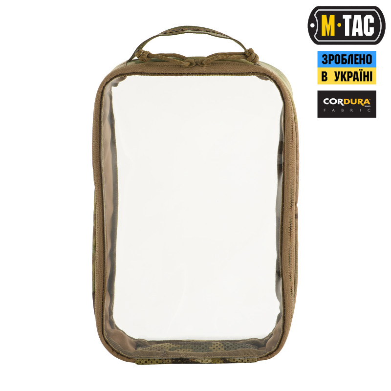 M-Tac органайзер утилітарний прозорий Elite Large (30х19 см) Multicam M-Tac органайзер утилітарний прозорий Elite Large (30х19 см) Multicam