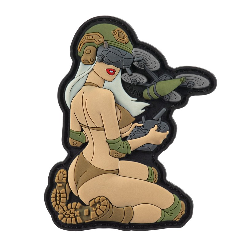 M-Tac нашивка girl №6 PVC White/Coyote/Olive V2