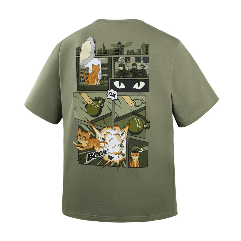 M-Tac футболка Orange Cat Cotton Hard Light Olive