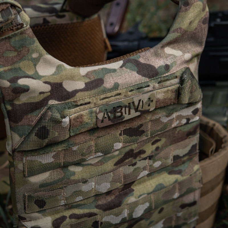 M-Tac нашивка група крові AB (IV) + наскрізна Laser Cut 25х80 Multicam M-Tac нашивка група крові AB (IV) + наскрізна Laser Cut 25х80 Multicam