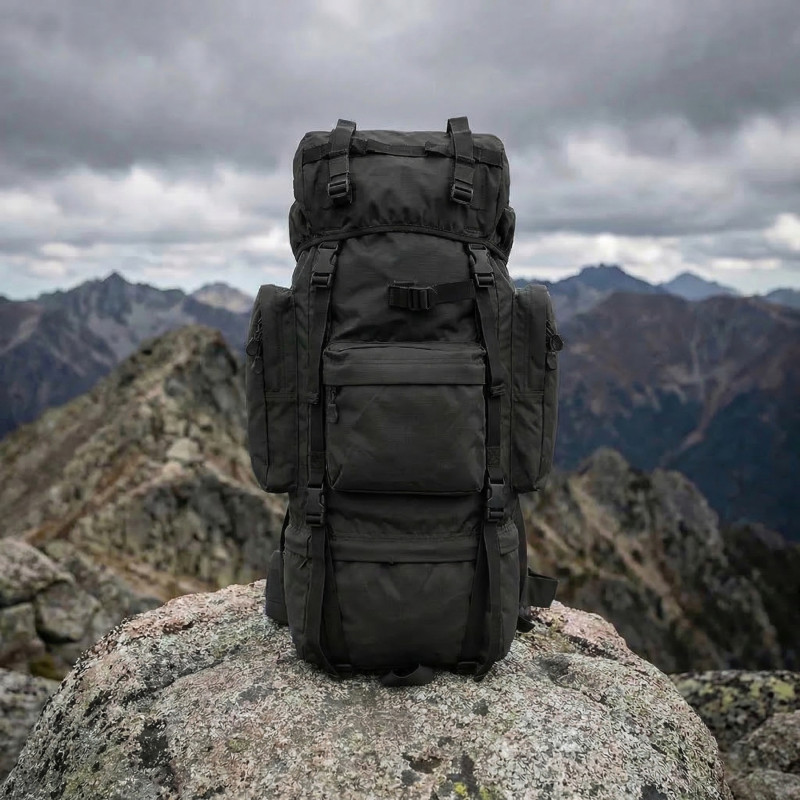 Рюкзак польовий Vik-Tailor з рамою 100-120L, Black