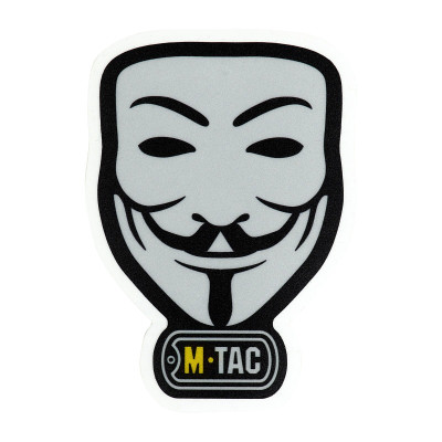 M-Tac наклейка Anonymous світловідбиваюча Black