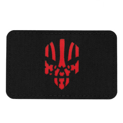 M-Tac нашивка Месник горизонтальна Laser Cut Black/Red