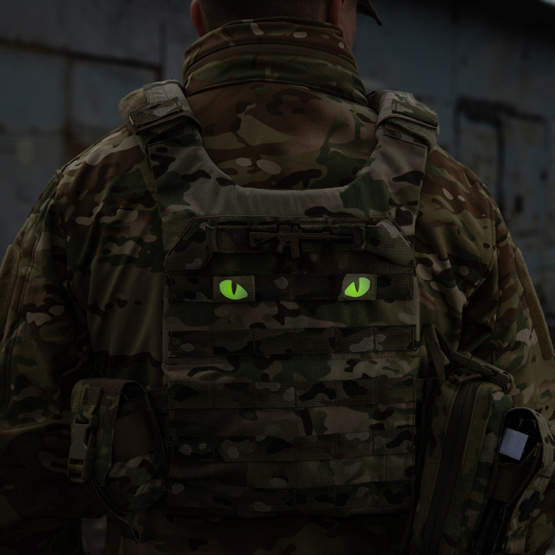 M-Tac нашивка Tiger Eyes Laser Cut (пара) Multicam