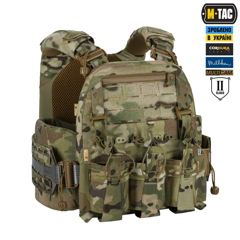 M-Tac плитоноска Cuirass Tiger FAST Elite 2 клас захисту (розмір плити М) Multicam M-Tac плитоноска Cuirass Tiger FAST Elite 2 клас захисту (розмір плити М) Multicam