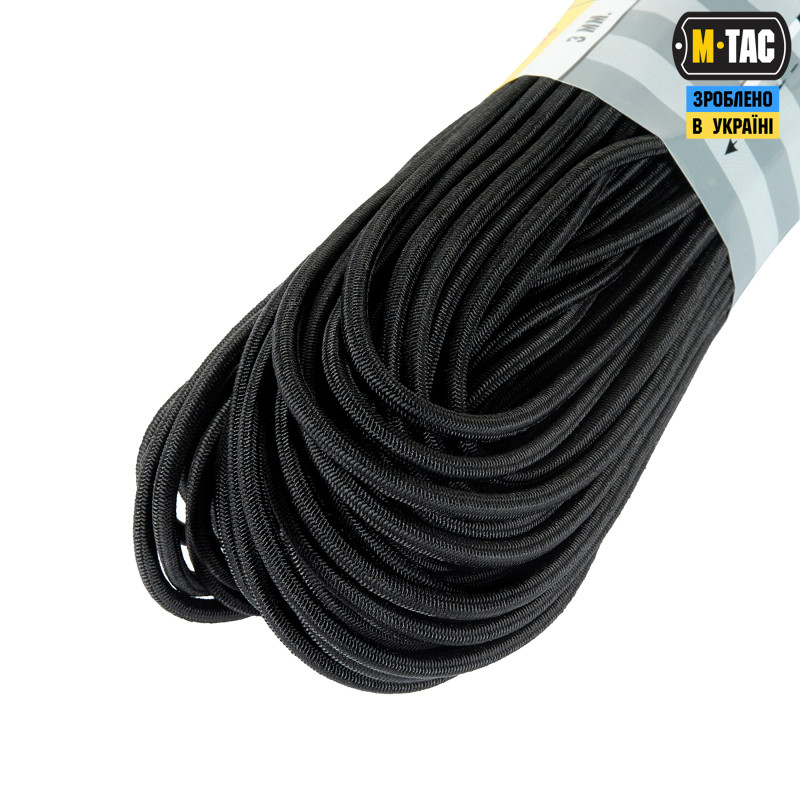M-Tac паракорд Shock-Cord 3 mm Black 30м