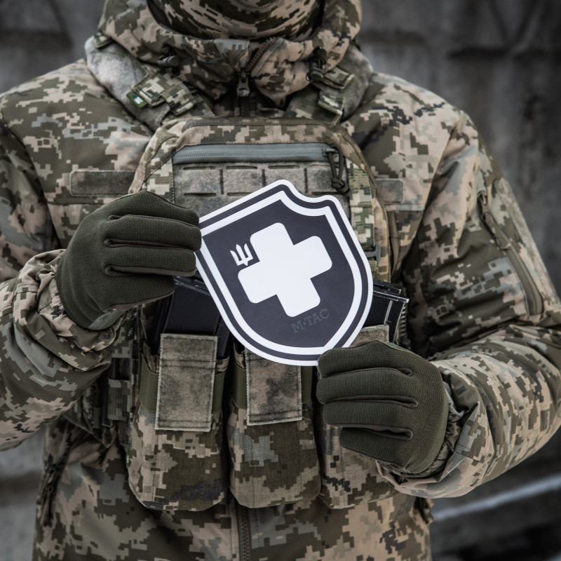 M-Tac наклейка Хрест ЗСУ Black