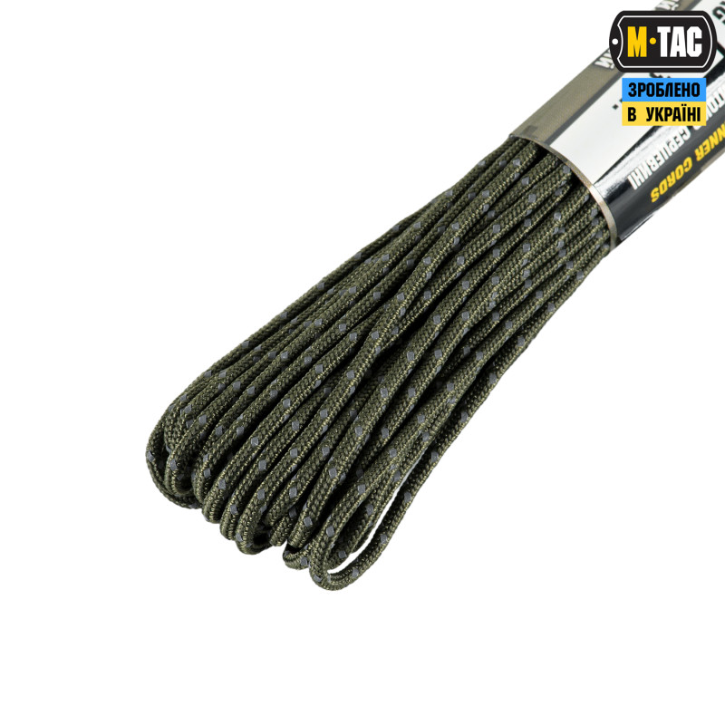 M-Tac паракорд Minicord Mil-Spec 15m Ranger Green Reflective M-Tac паракорд Minicord Mil-Spec 15m Ranger Green Reflective